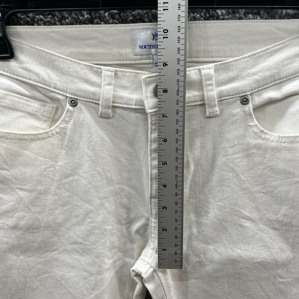 Southern Tide Women White Stretch Skinny Jean Resort Tapered size 29 - Picture 11 of 16